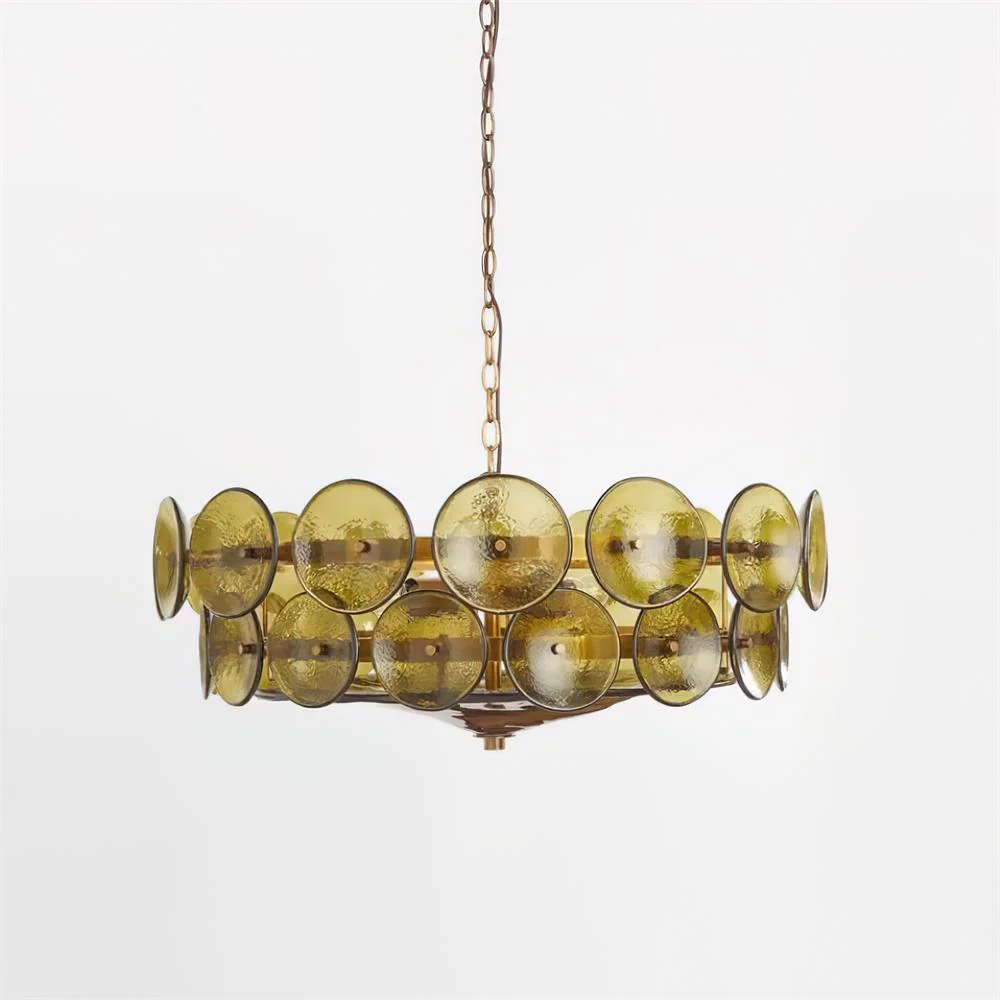 Ventilo Amber Glass Chandelier - Image 9