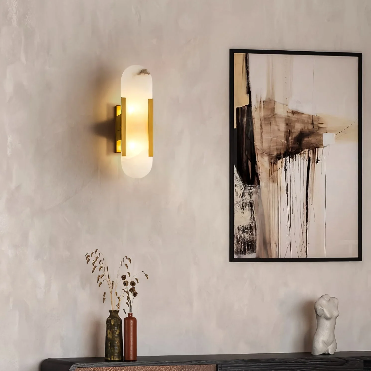 Veo Luxury Alabaster Wall Lamp - Image 9