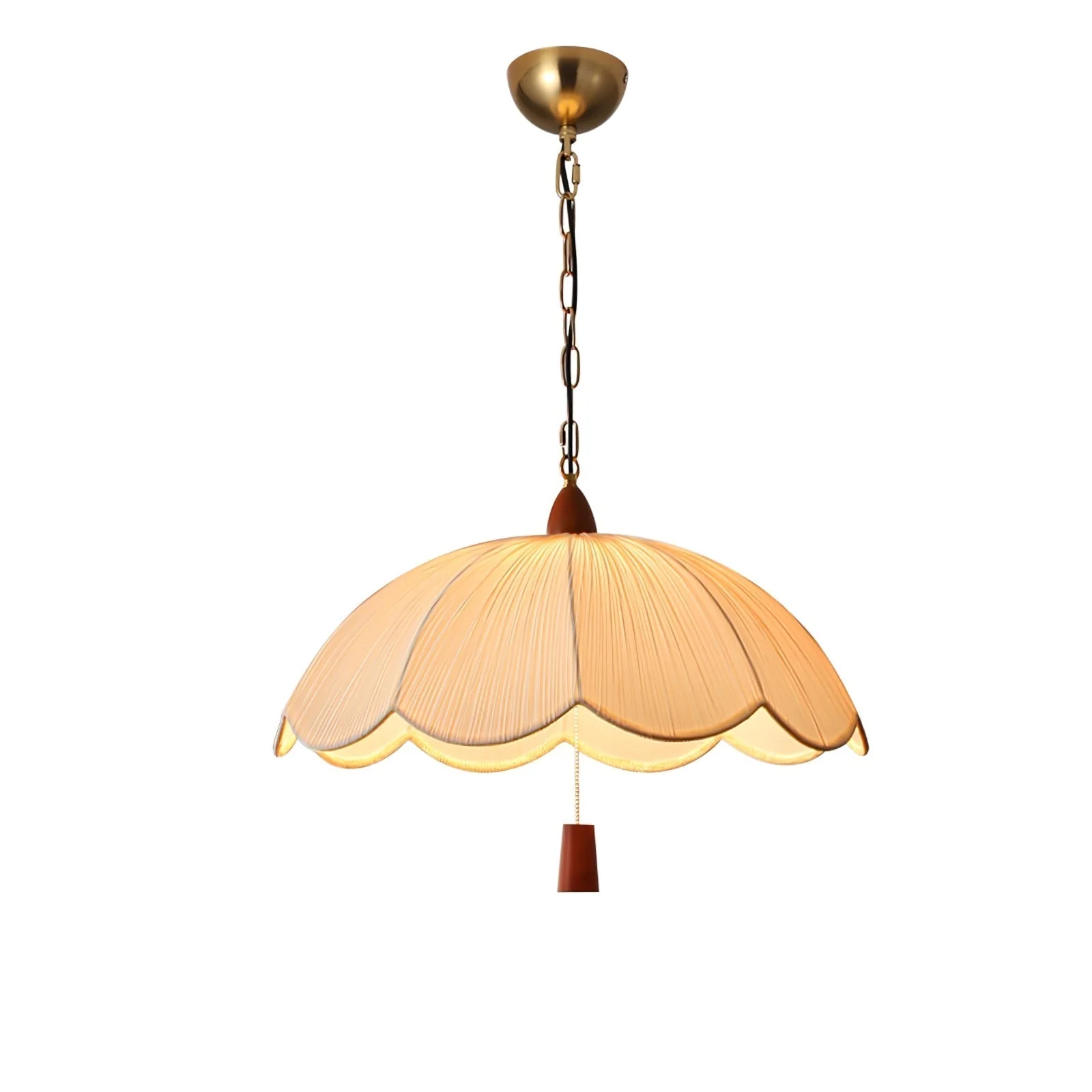 Vephael Art Nouveau Fabric Pendant Light - Image 3