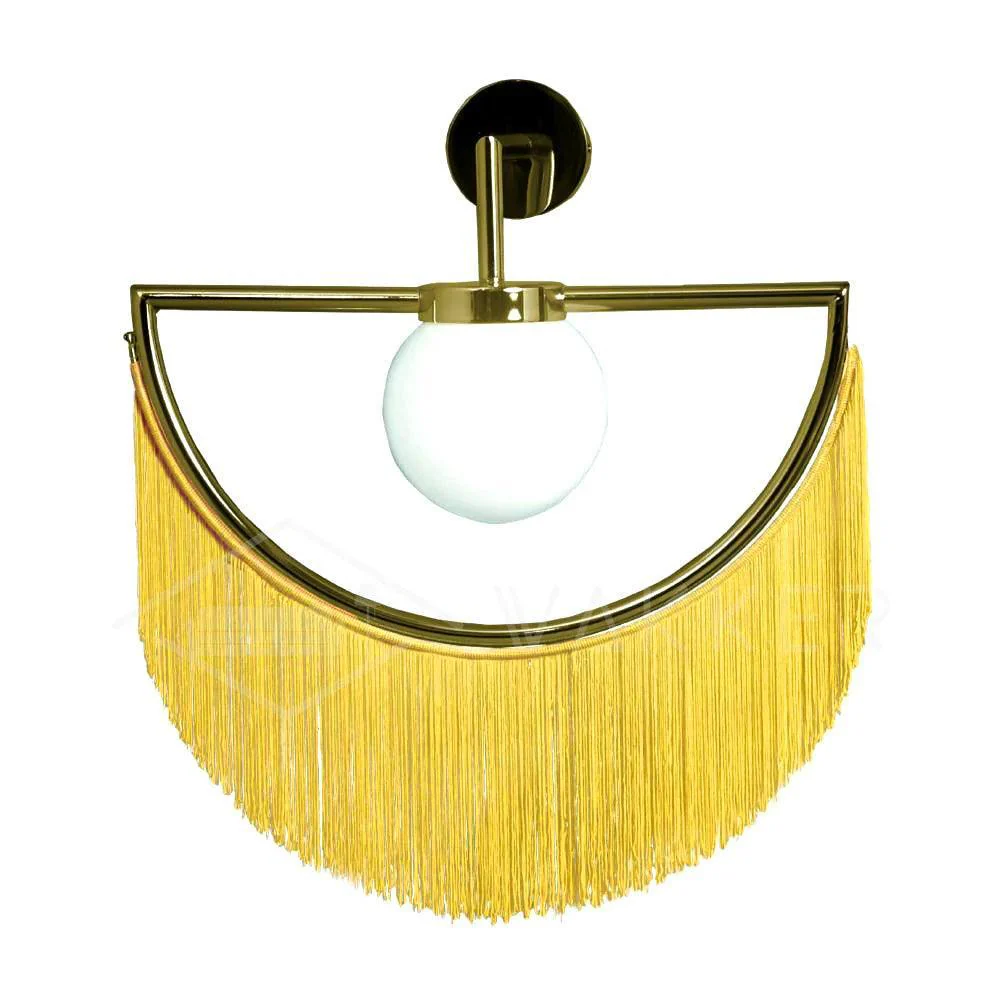 Verinyra Tassel Cute Fabric Glass Wall Lamp - Image 13