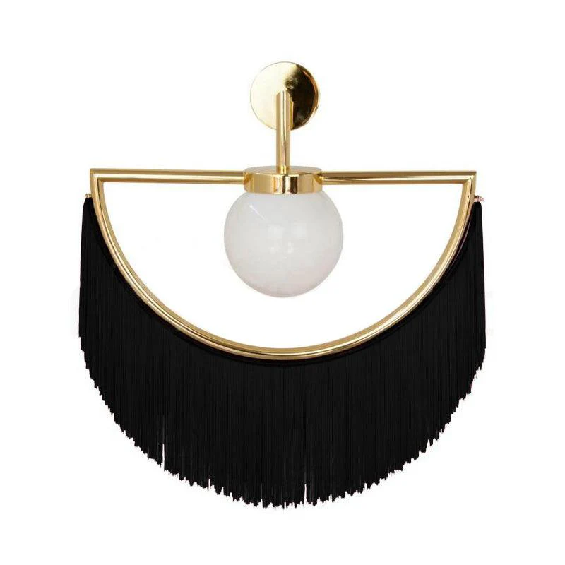 Verinyra Tassel Cute Fabric Glass Wall Lamp - Image 21
