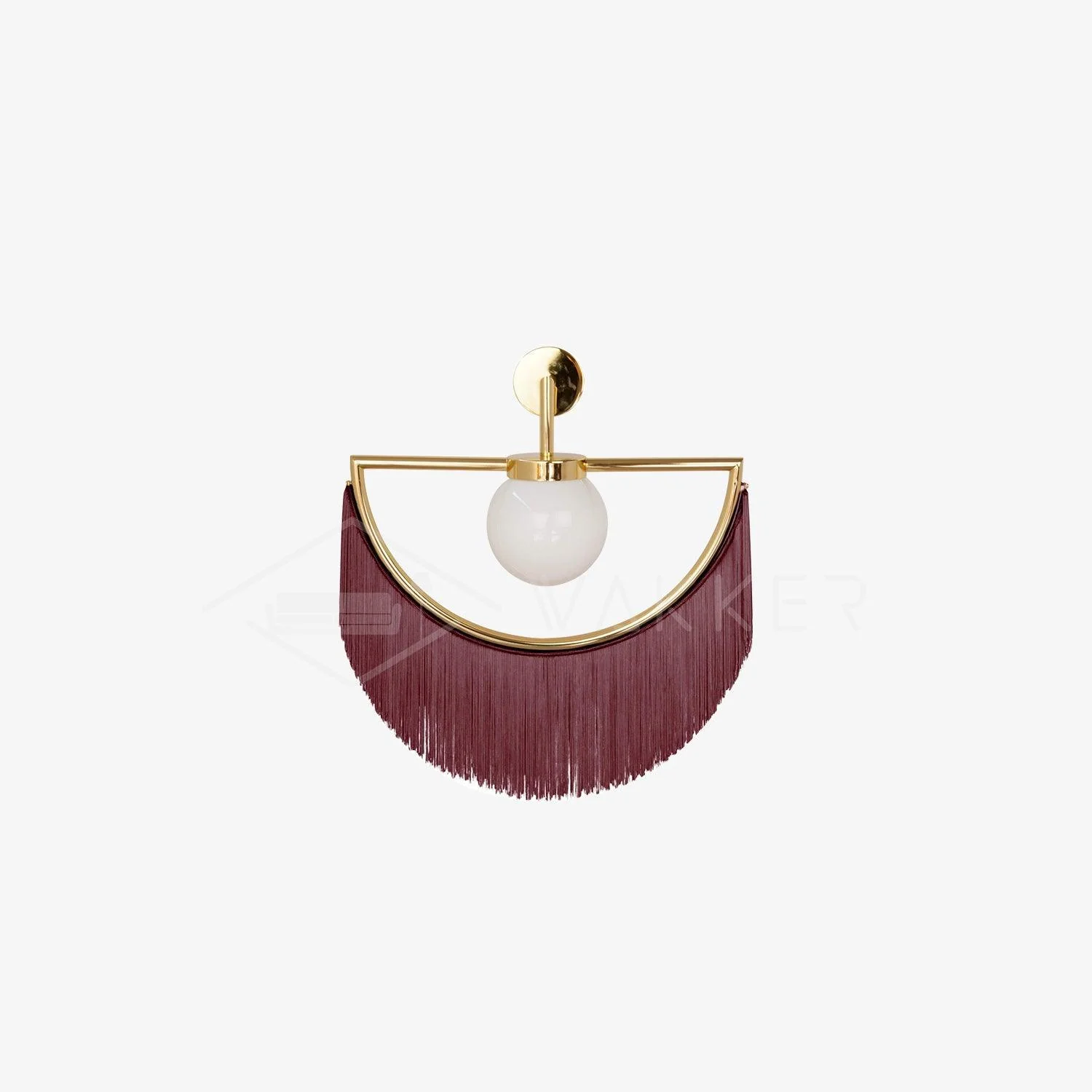 Verinyra Tassel Cute Fabric Glass Wall Lamp - Image 5