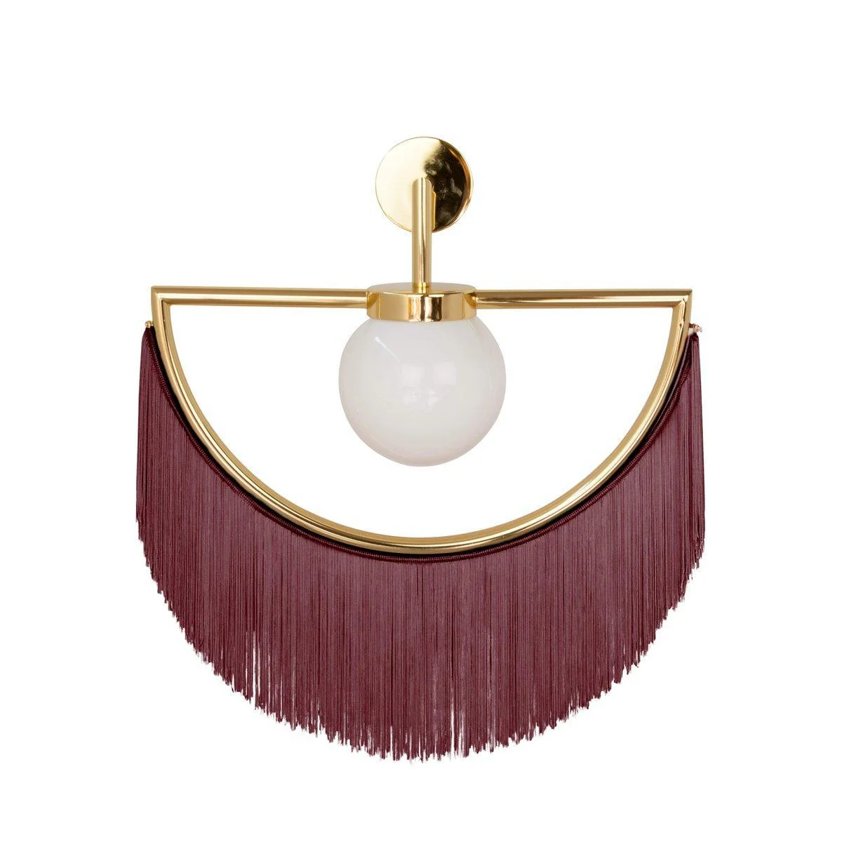 Verinyra Tassel Cute Fabric Glass Wall Lamp - Image 6
