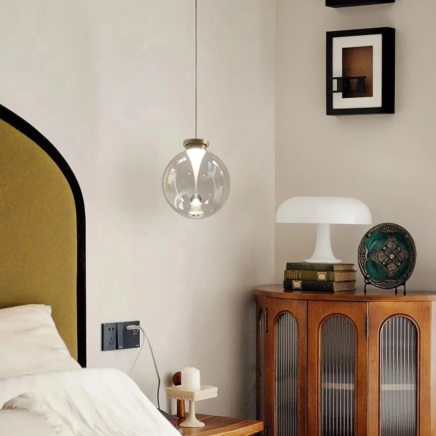 Verve Modern Glass Pendant Light - Image 3