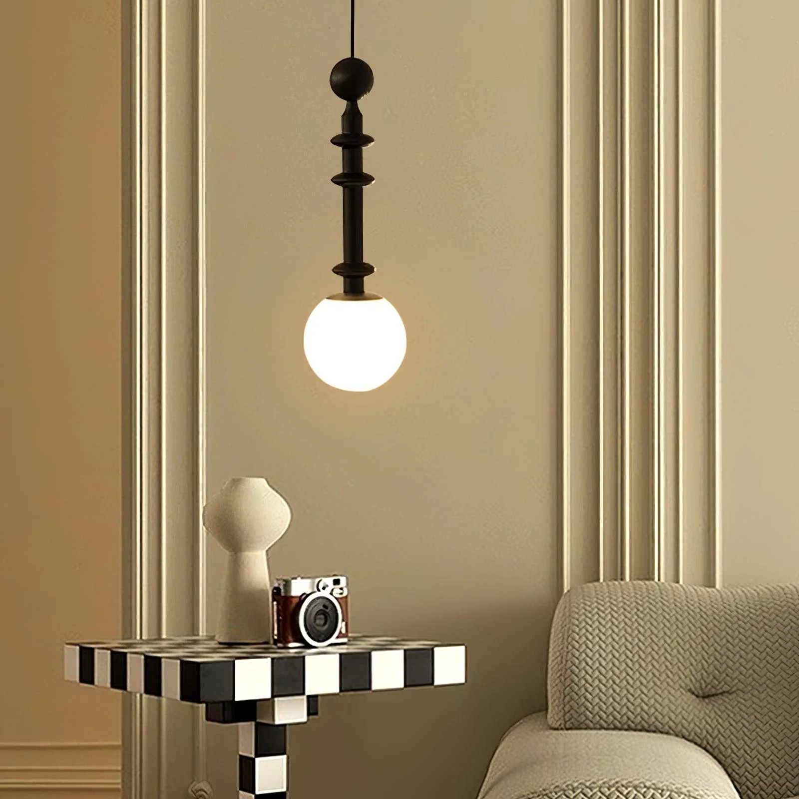 Vesera Wood Industrial Pendant Light - Image 16