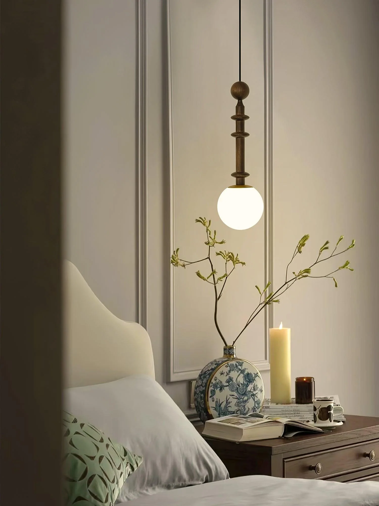 Vesera Wood Industrial Pendant Light - Image 23