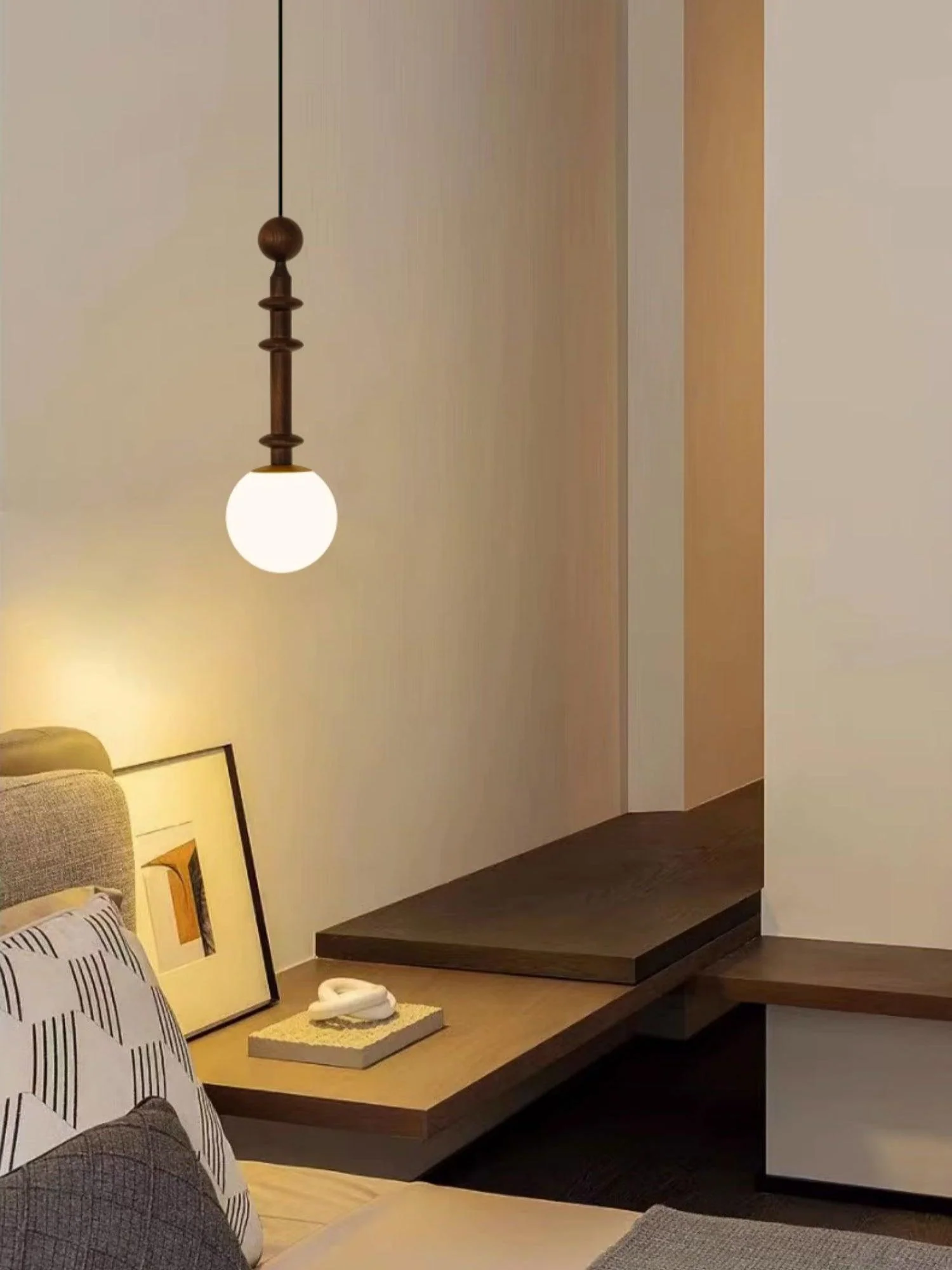 Vesera Wood Industrial Pendant Light - Image 8