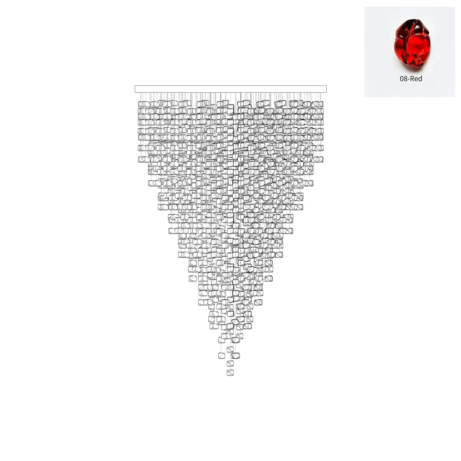 Veshaa Postmodern Luxury Stone Crystal Chandelier - Image 53