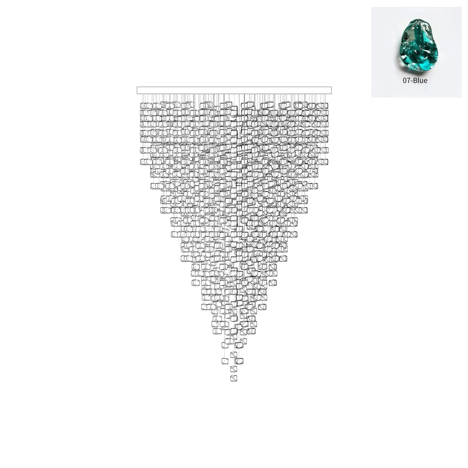 Veshaa Postmodern Luxury Stone Crystal Chandelier - Image 54
