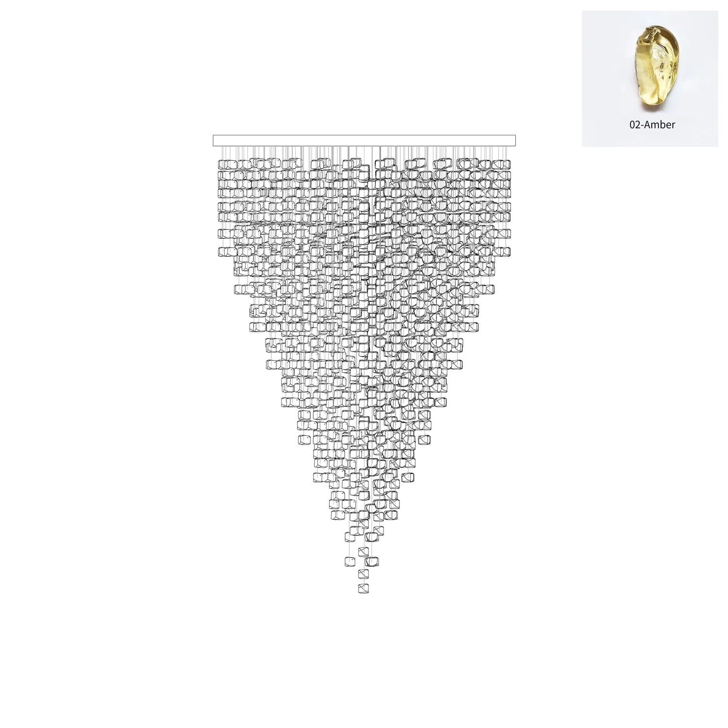 Veshaa Postmodern Luxury Stone Crystal Chandelier - Image 58