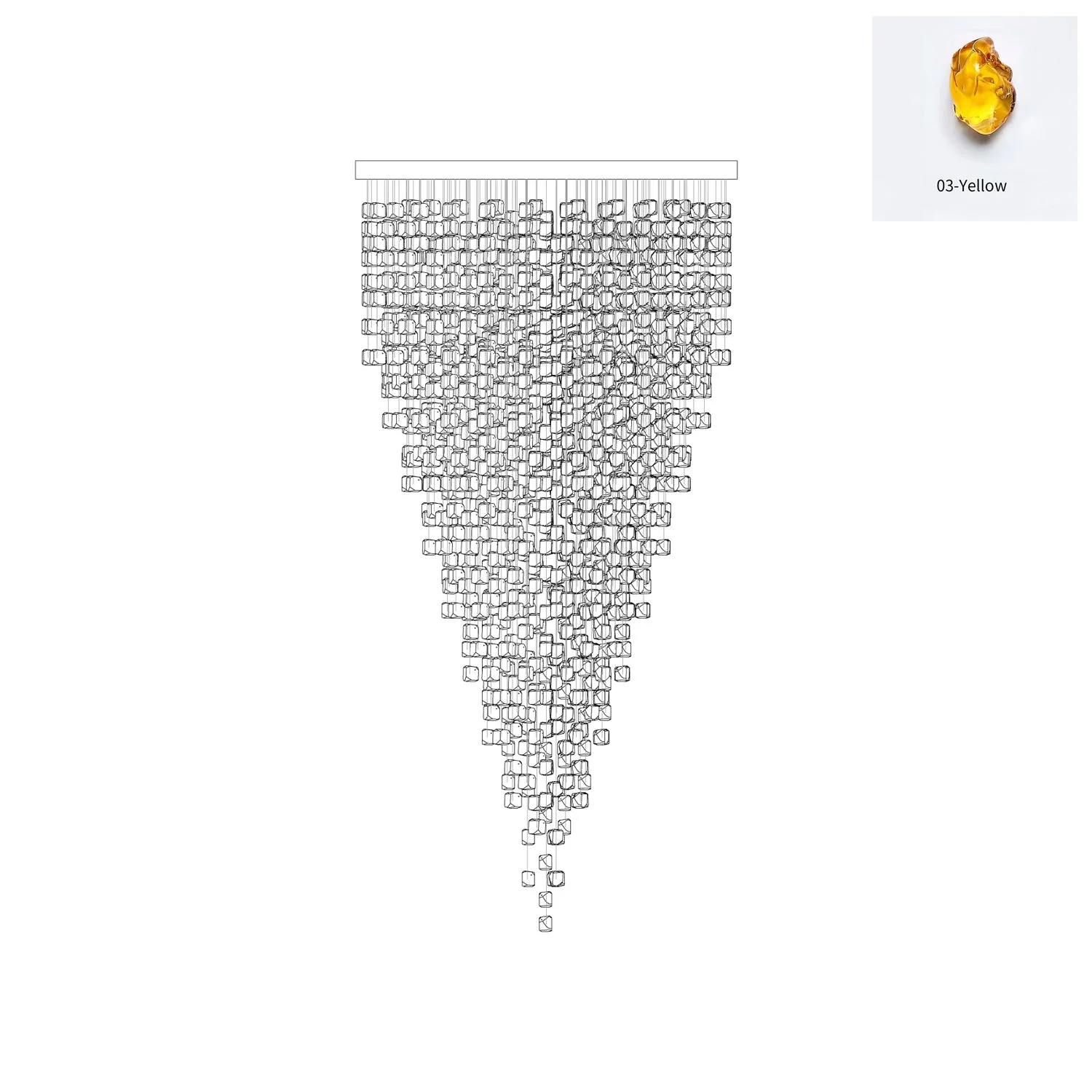 Veshaa Postmodern Luxury Stone Crystal Chandelier - Image 70