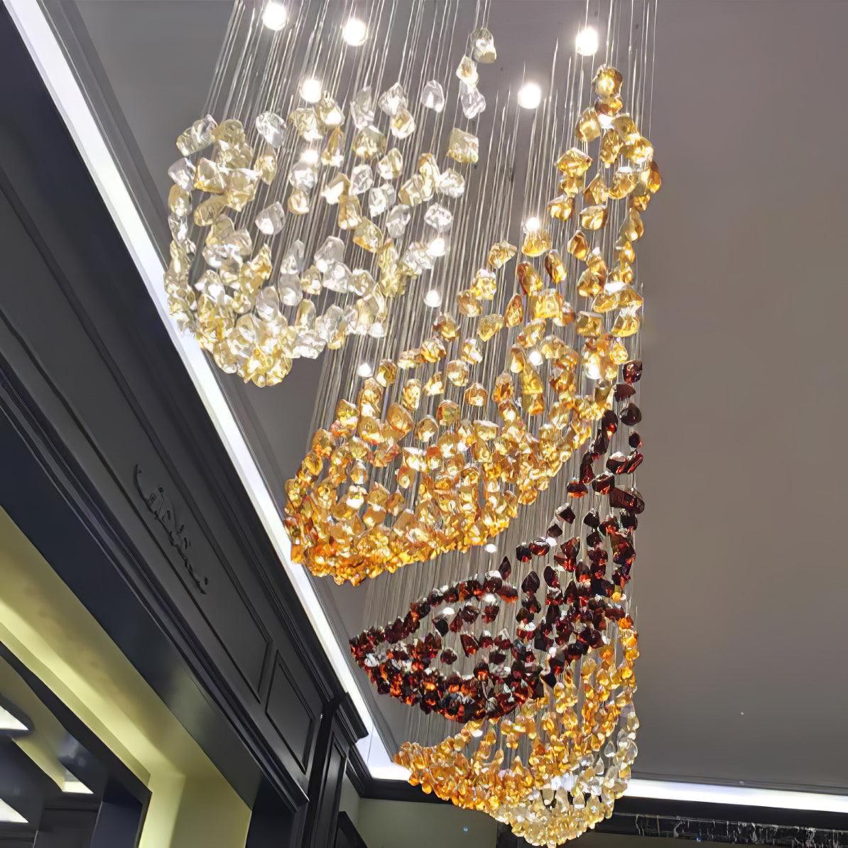 Veshaa Postmodern Luxury Stone Crystal Chandelier - Image 8