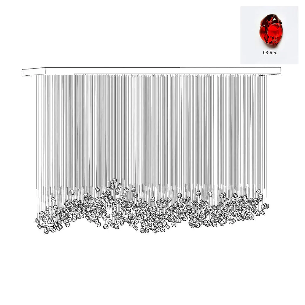 Veshaa Postmodern Luxury Stone Crystal Chandelier - Image 94