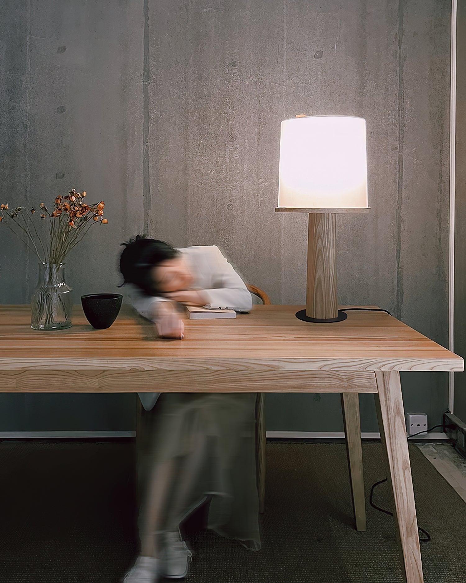 Vesper Minimalist Wood Table Lamp - Image 11