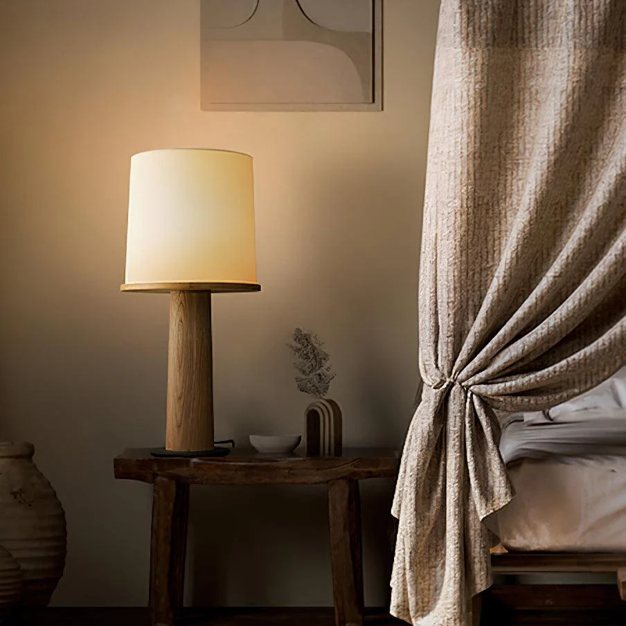 Vesper Minimalist Wood Table Lamp - Image 2
