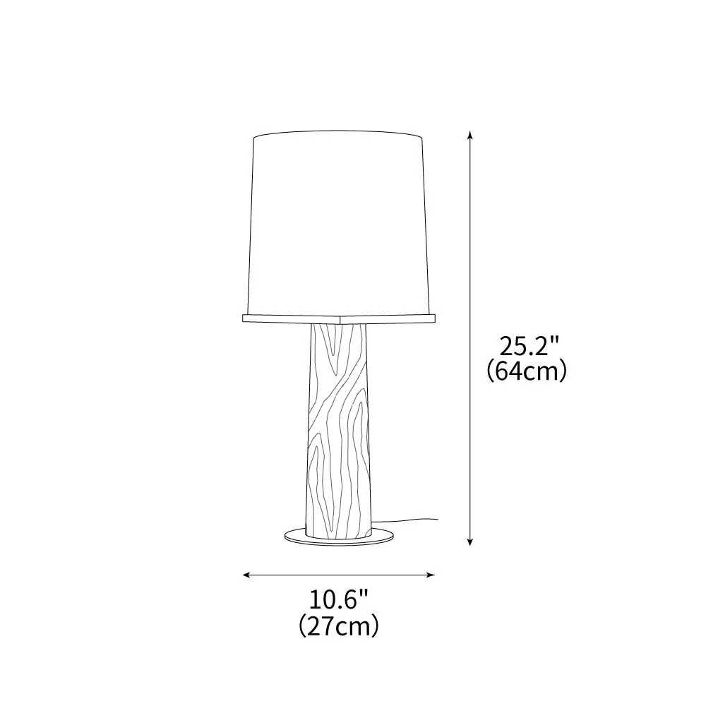 Vesper Minimalist Wood Table Lamp - Image 3