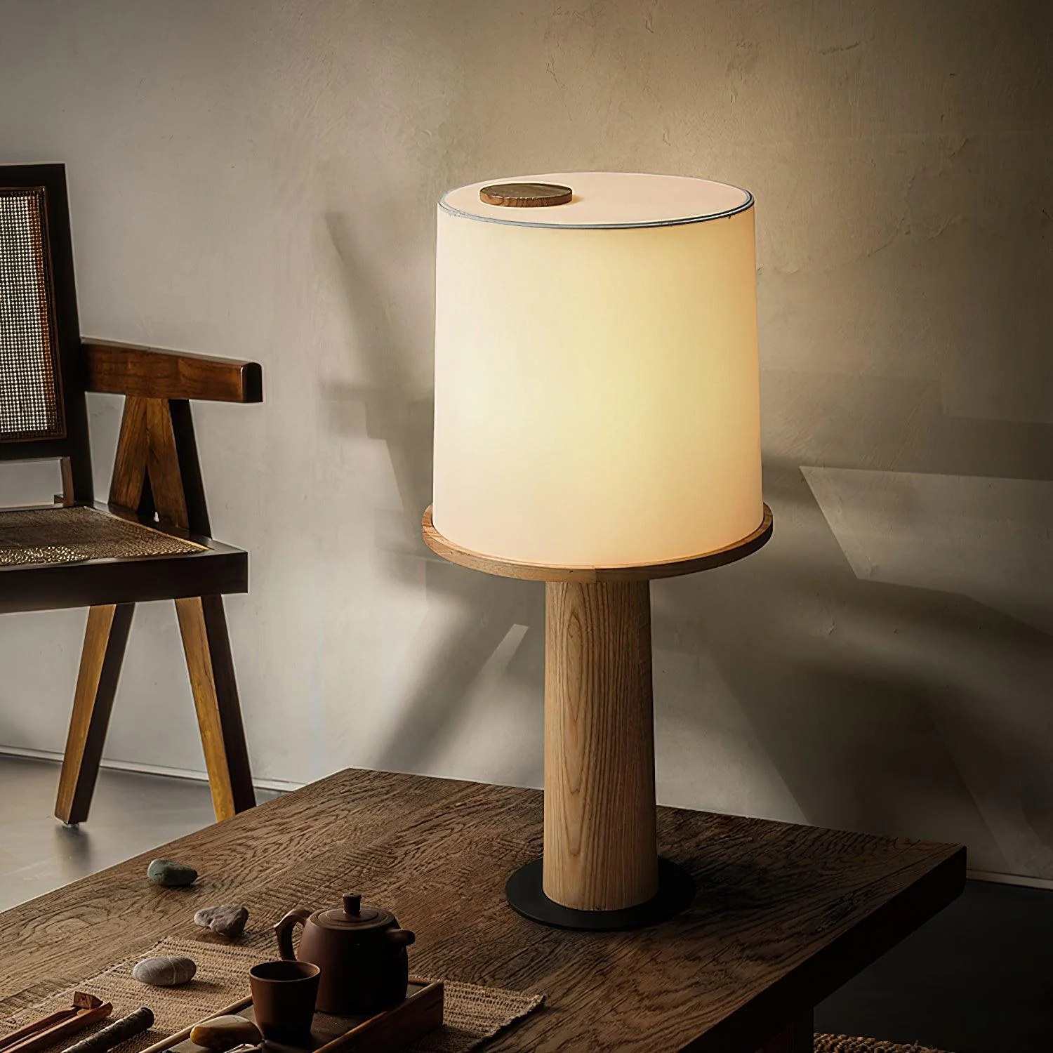 Vesper Minimalist Wood Table Lamp - Image 6