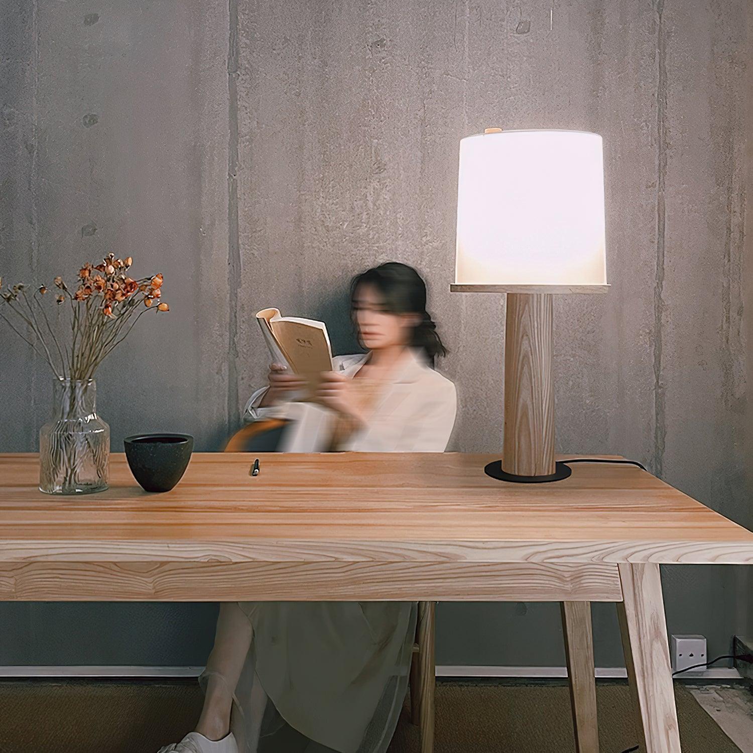 Vesper Minimalist Wood Table Lamp - Image 8
