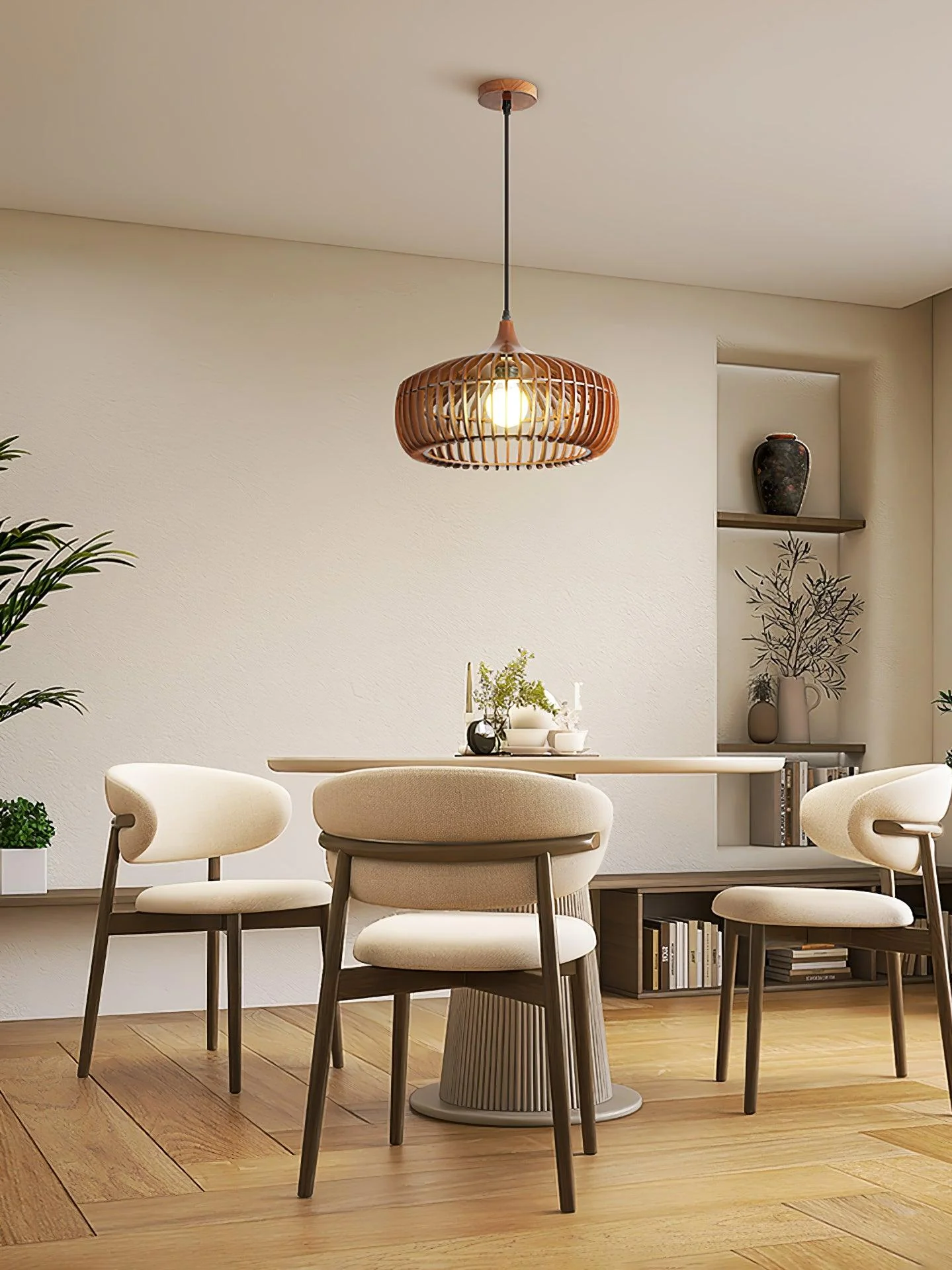 Vesva Wooden Retro Pendant Lamp - Image 16