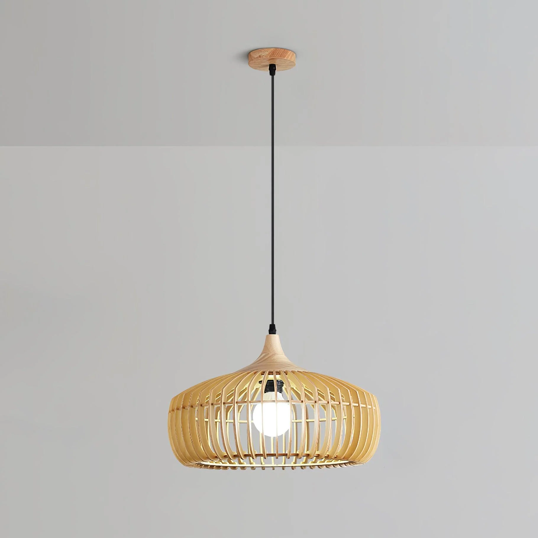 Vesva Wooden Retro Pendant Lamp - Image 19