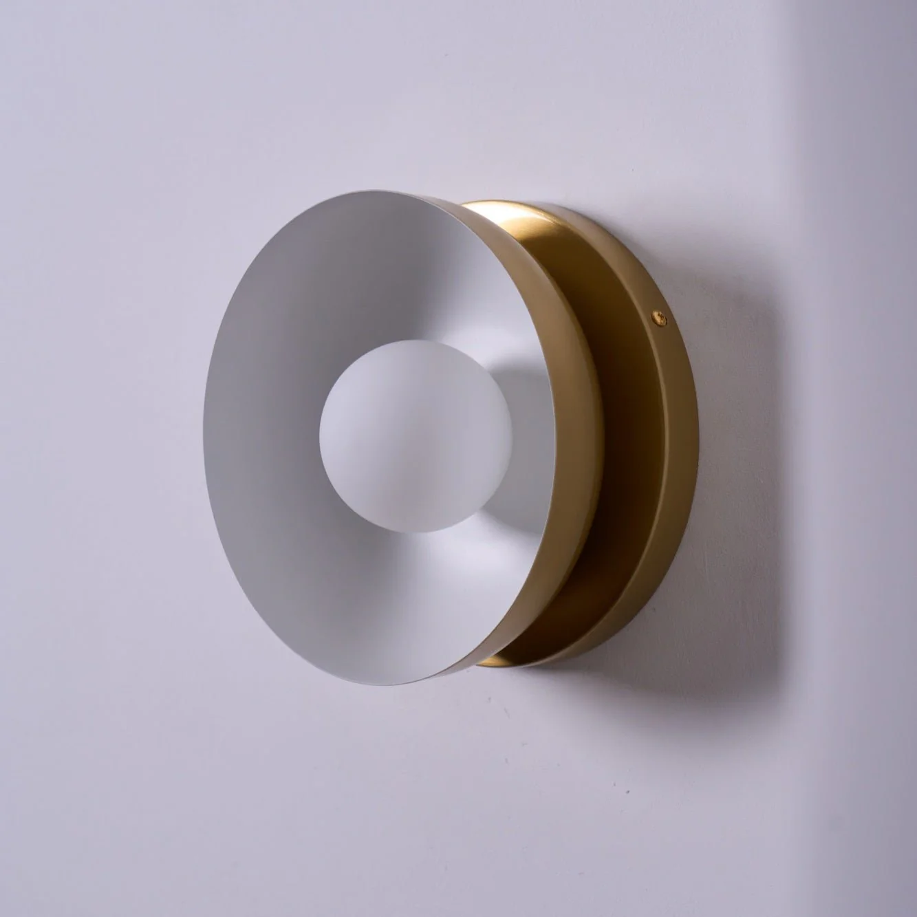 Vethaora Modern Minimalist Solar Eclipse Brass Glass Wall Light - Image 11