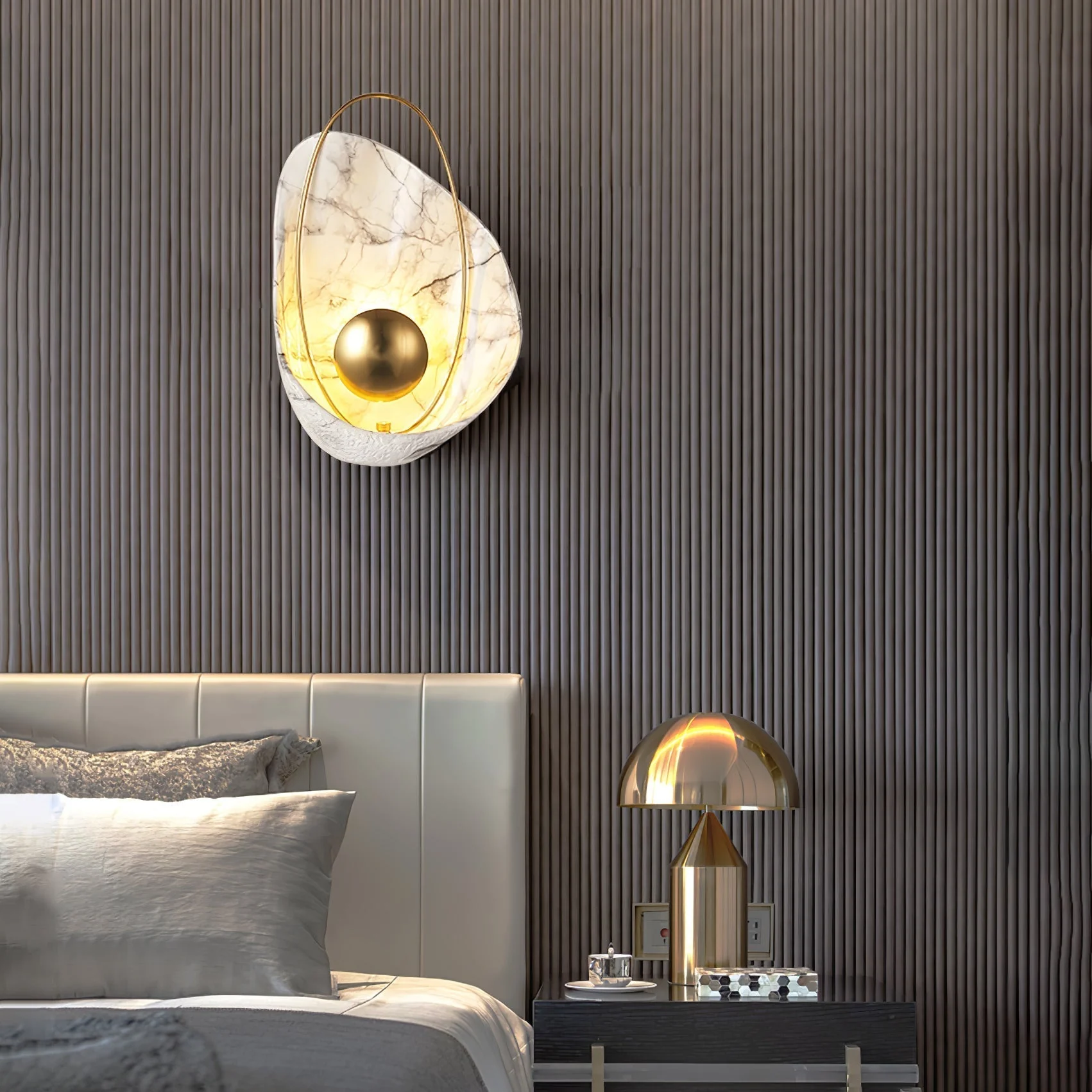 Vethaora Premium Nordic Art Pearl Resin Wall Lamp - Image 16