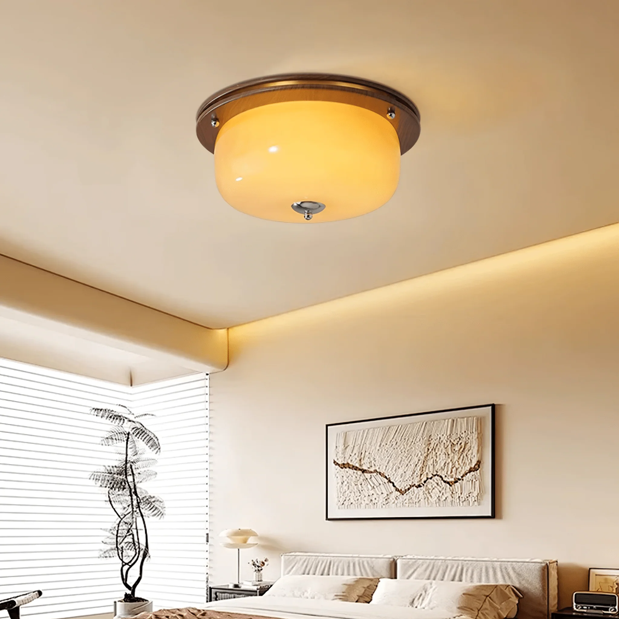 Vetheel Premium Nordic Art Dome Glass Ceiling Light - Image 16