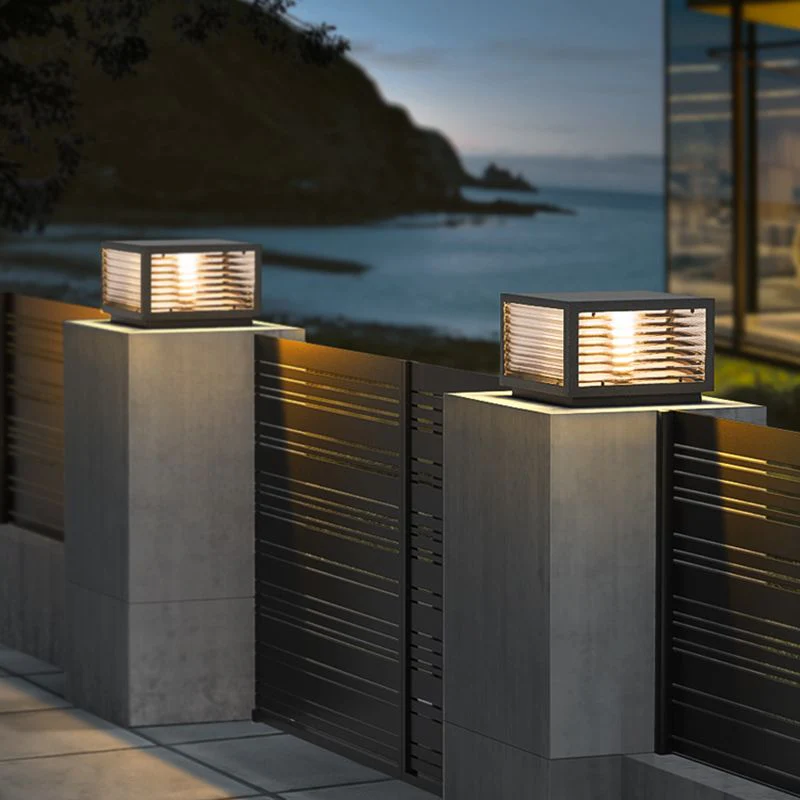 Vetra Vintage Metal LED Outdoor Light Post - Image 2