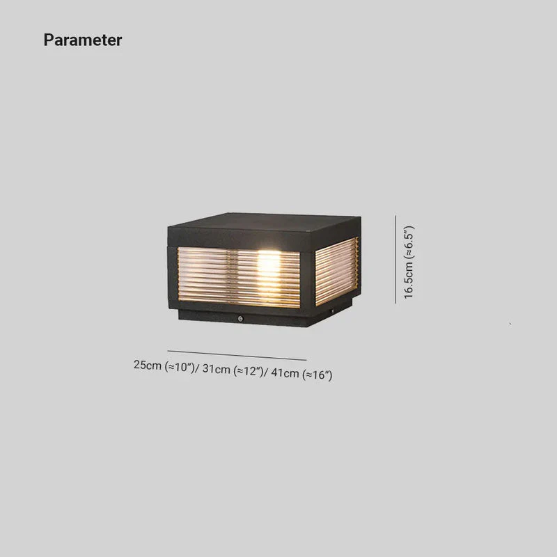 Vetra Vintage Metal LED Outdoor Light Post - Image 4