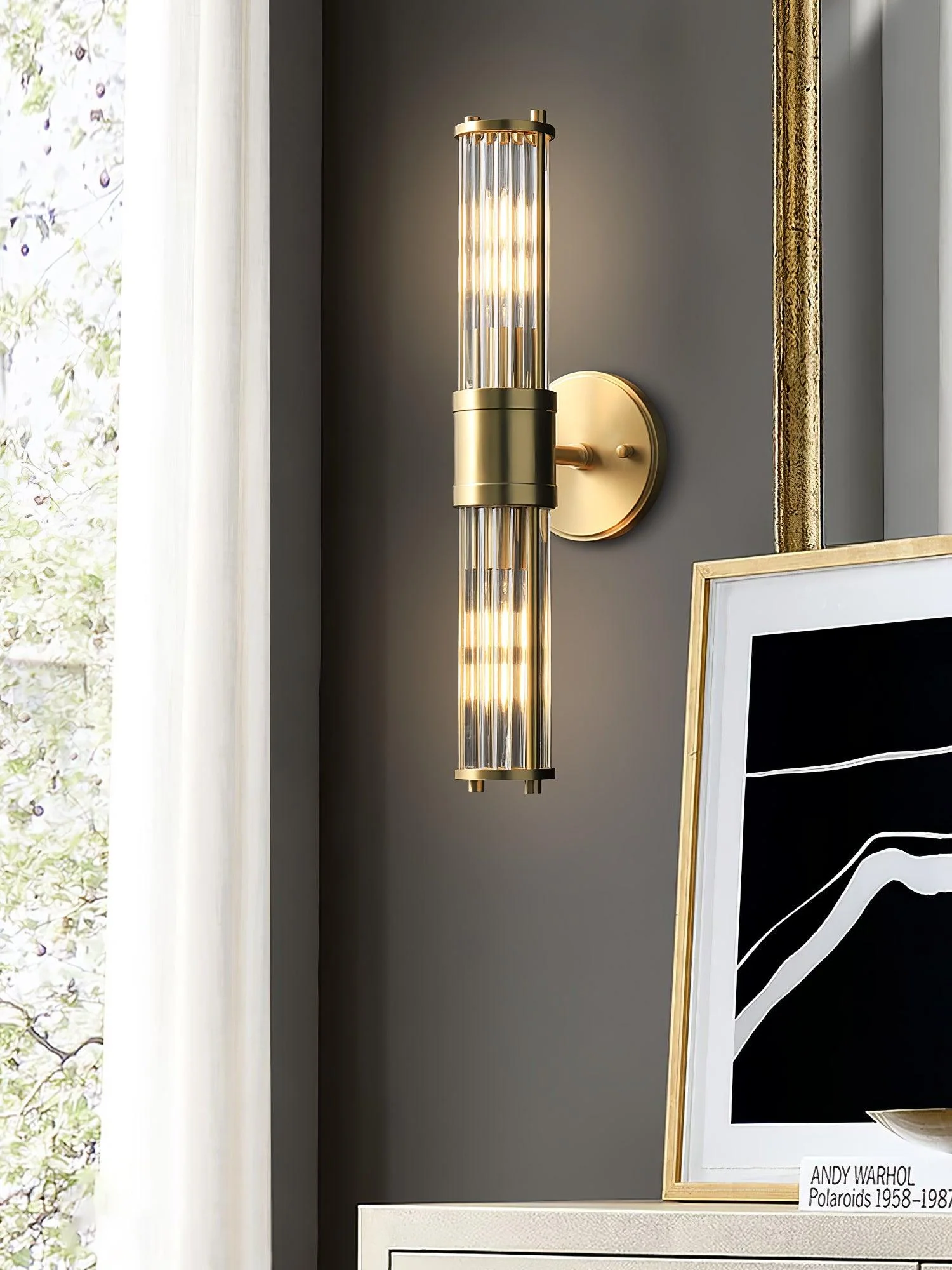 Vevenisra Nordic Art Cylinder Glass Wall Light - Image 34