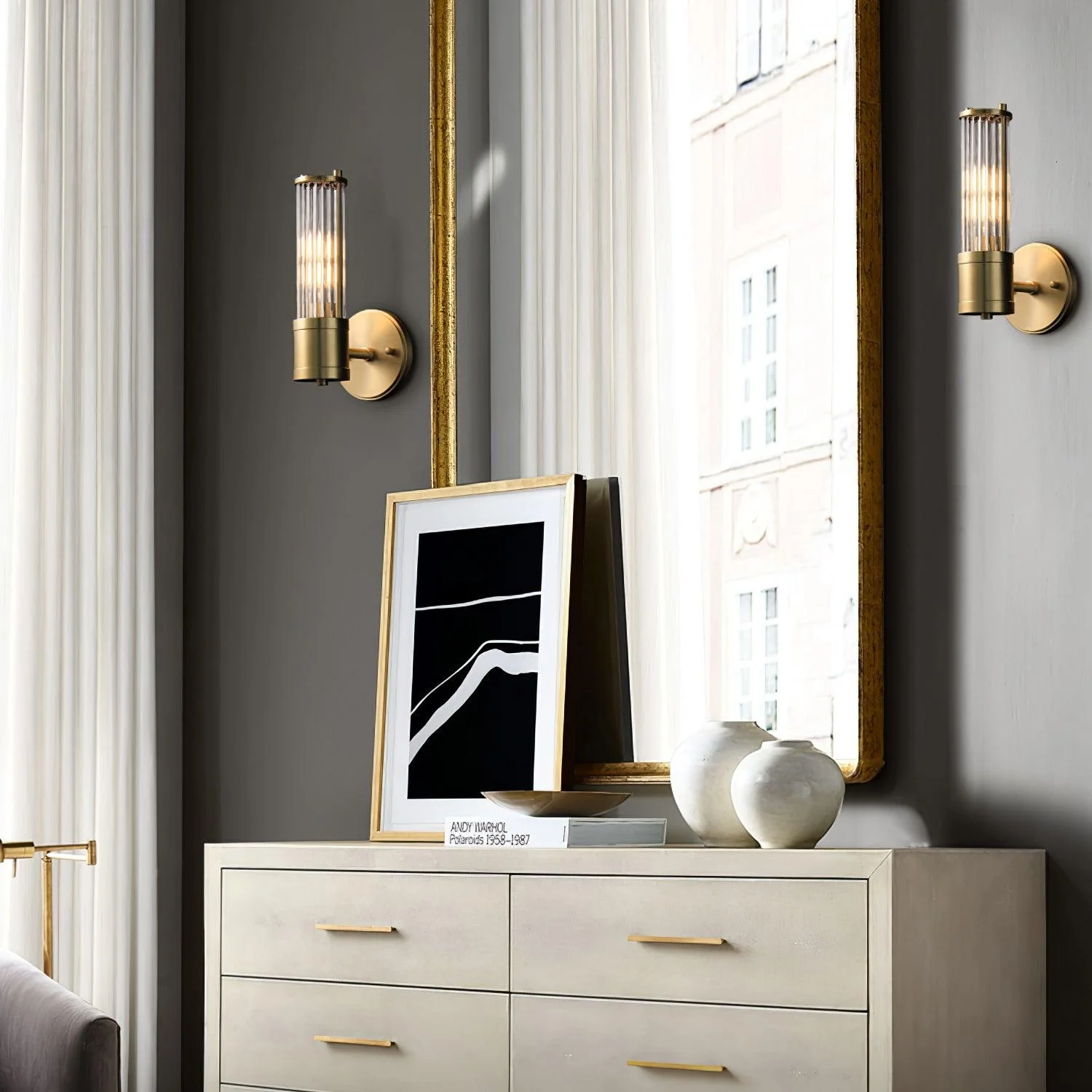 Vevenisra Nordic Art Cylinder Glass Wall Light - Image 4