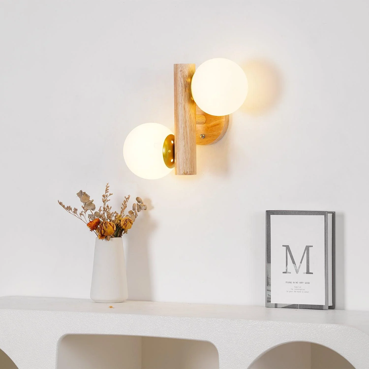 Vexorise Wood Scandinavian Wall Lamp - Image 11
