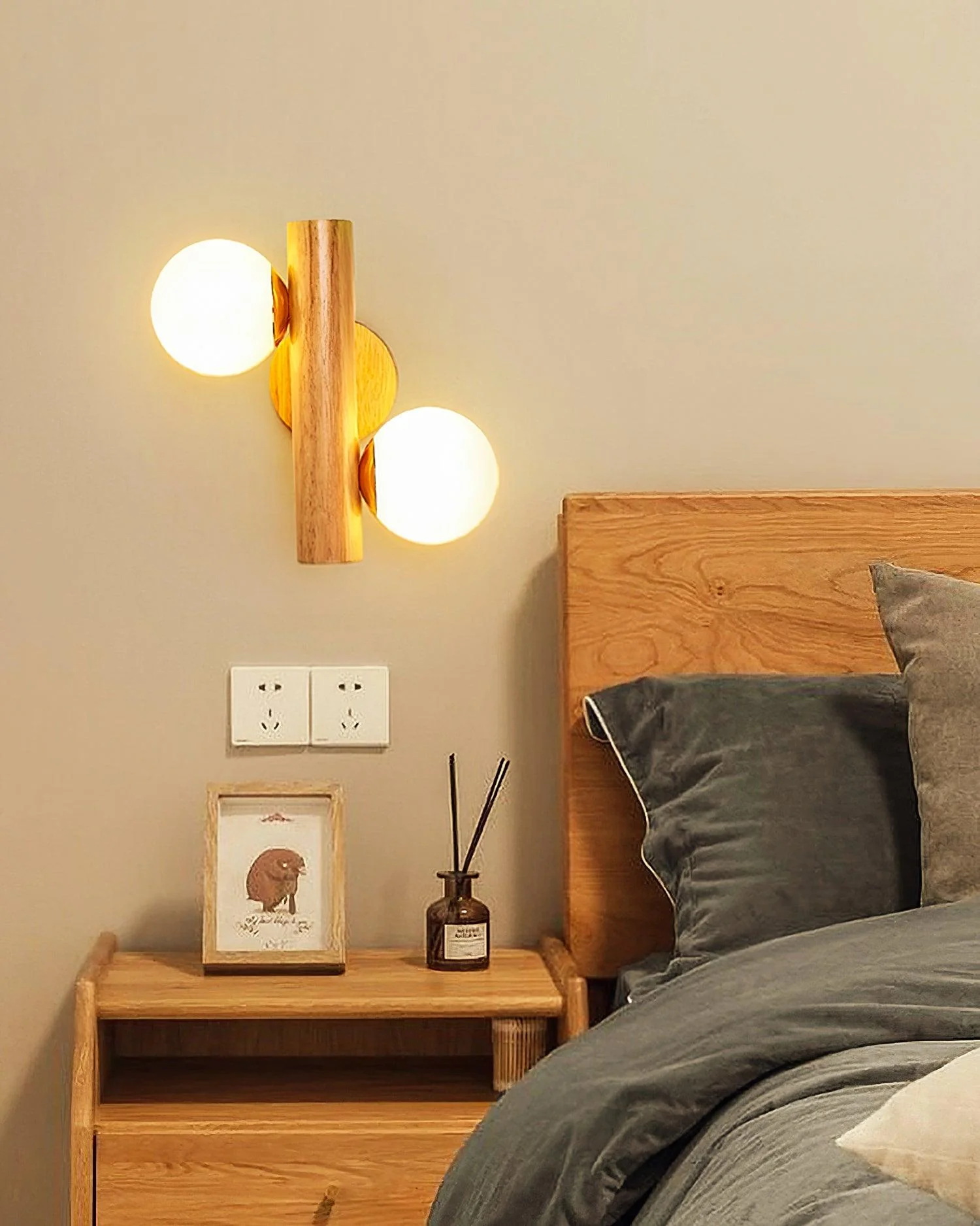 Vexorise Wood Scandinavian Wall Lamp - Image 14