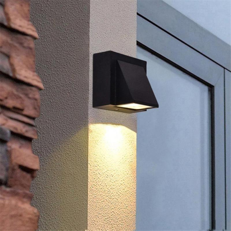 Vexto Modern Black Metal LED Outdoor Wall Lamp - Image 2