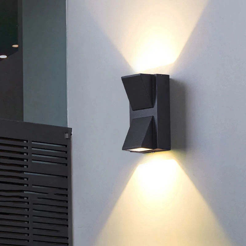 Vexto Modern Black Metal LED Outdoor Wall Lamp - Image 3