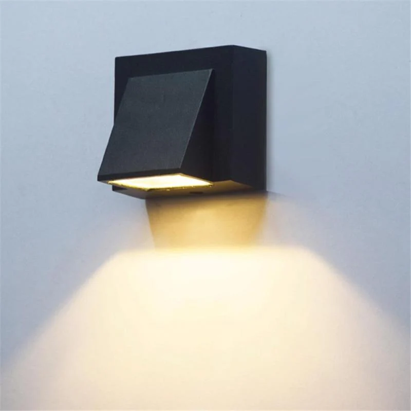 Vexto Modern Black Metal LED Outdoor Wall Lamp - Image 5