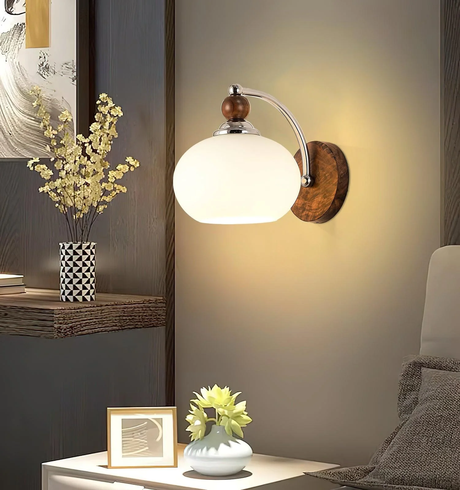 Vicare Premium Nordic Art Glass Wall Lamp - Image 32