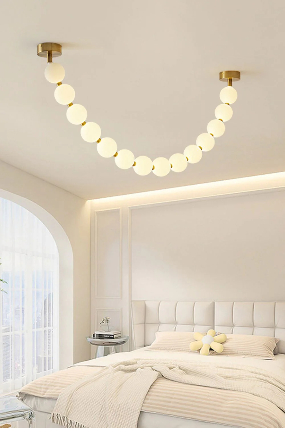 Vicariel Pearl Necklace Balls Glass Chandelier - Image 39