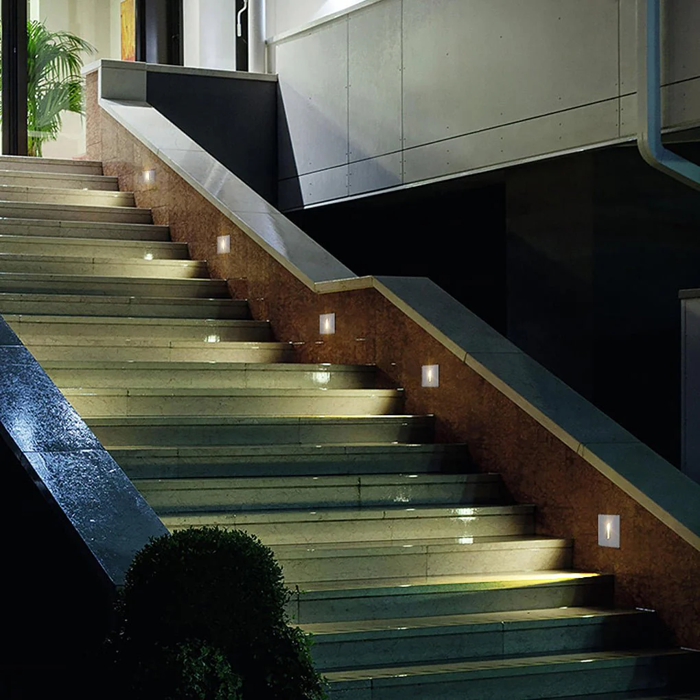 Victor Square LED Modern Outdoor Step Lights - Image 6