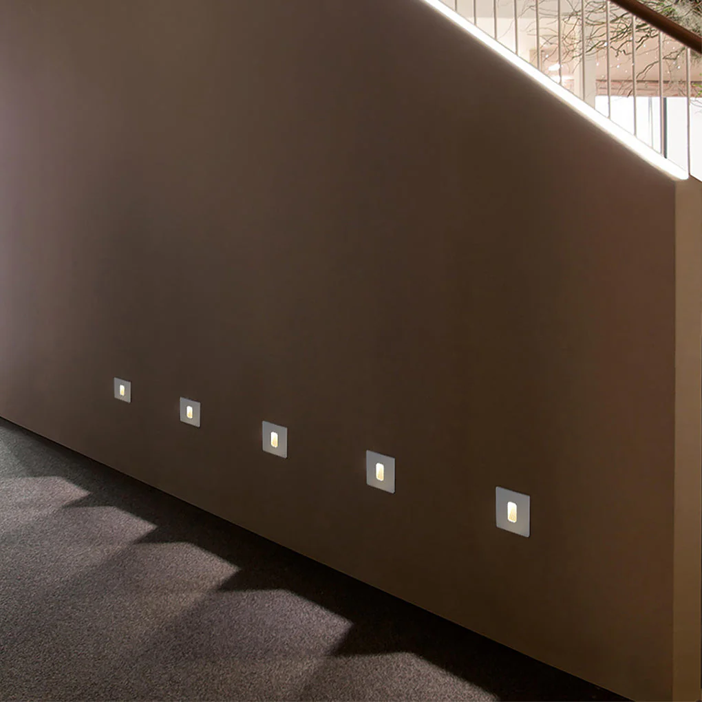 Victor Square LED Modern Outdoor Step Lights - Image 9