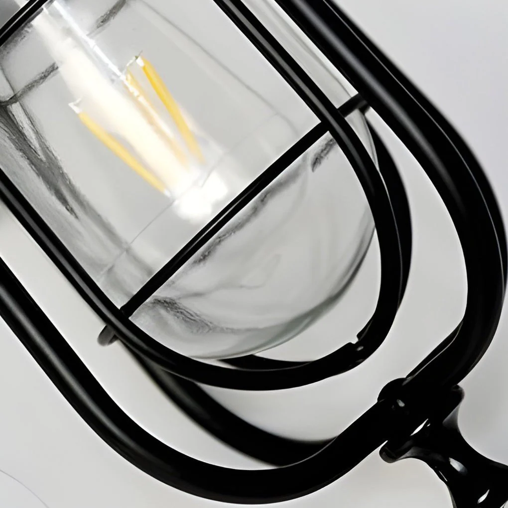 Victorious Vintage Industrial Glass Outdoor Sconce Wall Lights - Image 7