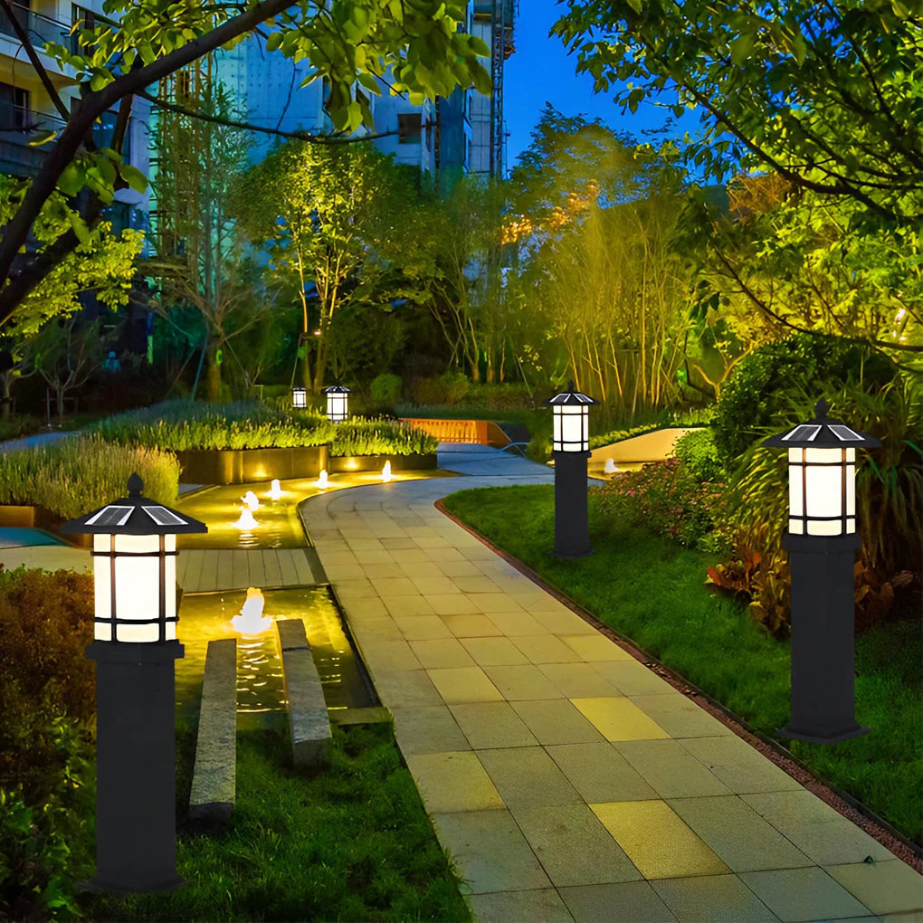 Victria Modern LED Ancient Outdoor Bollard Light - Image 13
