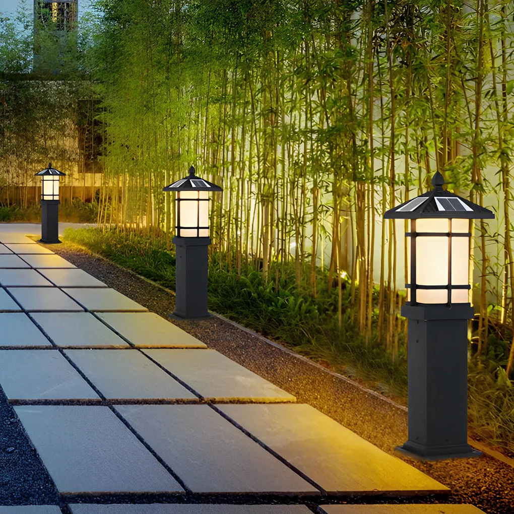 Victria Modern LED Ancient Outdoor Bollard Light - Image 3