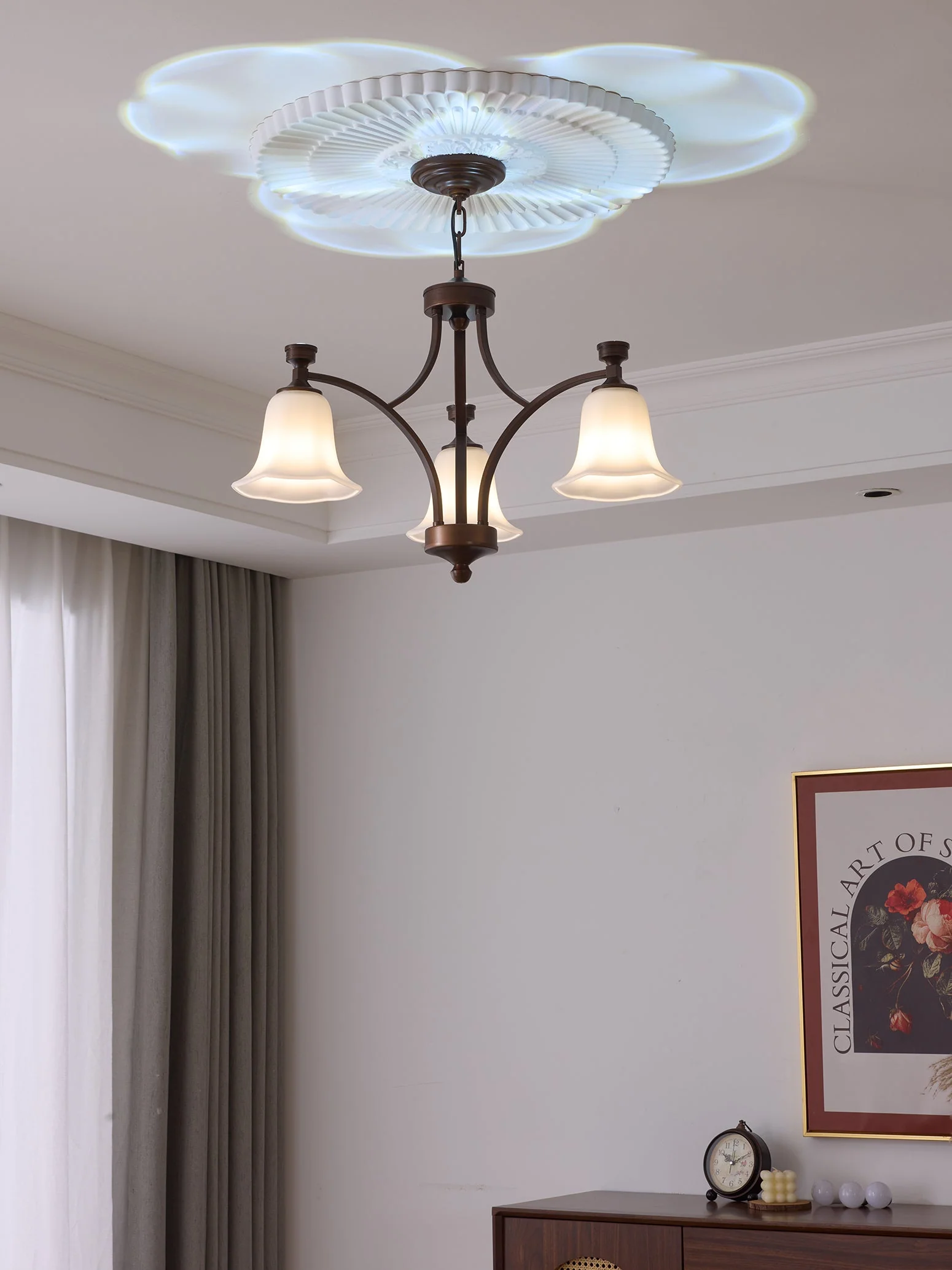 Viloros Traditional Premium Bell Glass Chandelier - Image 10