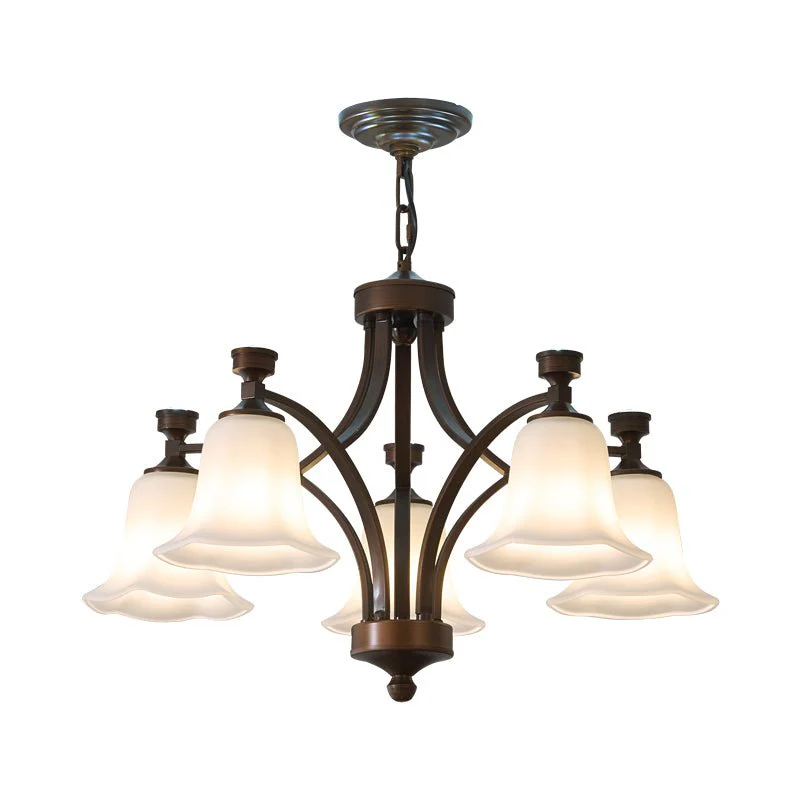 Viloros Traditional Premium Bell Glass Chandelier - Image 15