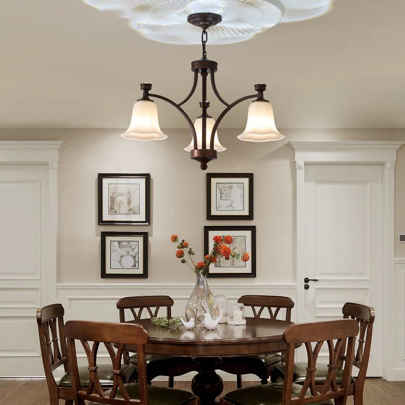 Viloros Traditional Premium Bell Glass Chandelier - Image 26