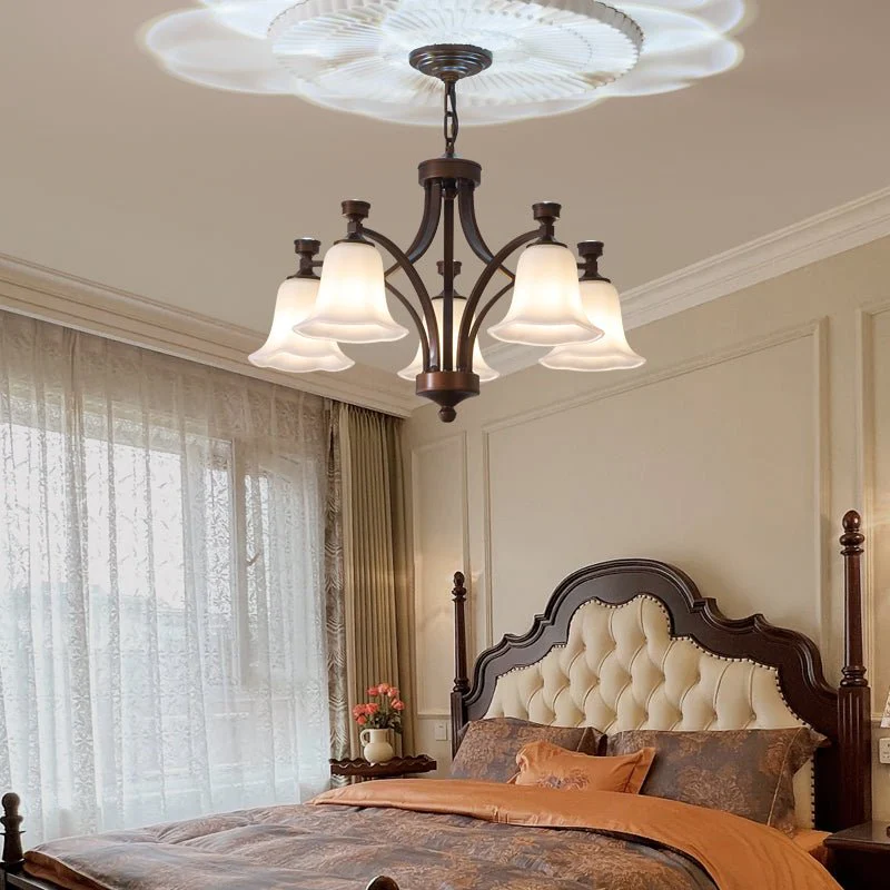 Viloros Traditional Premium Bell Glass Chandelier - Image 28