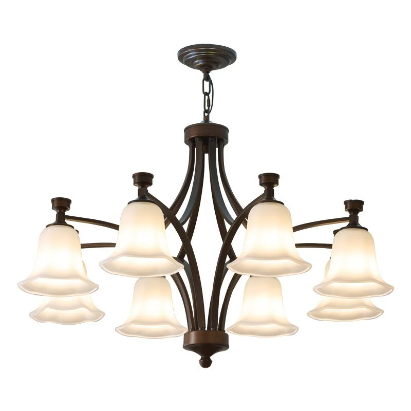 Viloros Traditional Premium Bell Glass Chandelier - Image 29