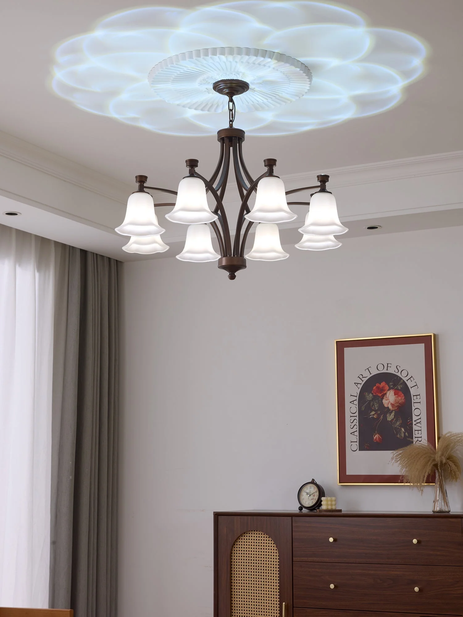 Viloros Traditional Premium Bell Glass Chandelier - Image 8