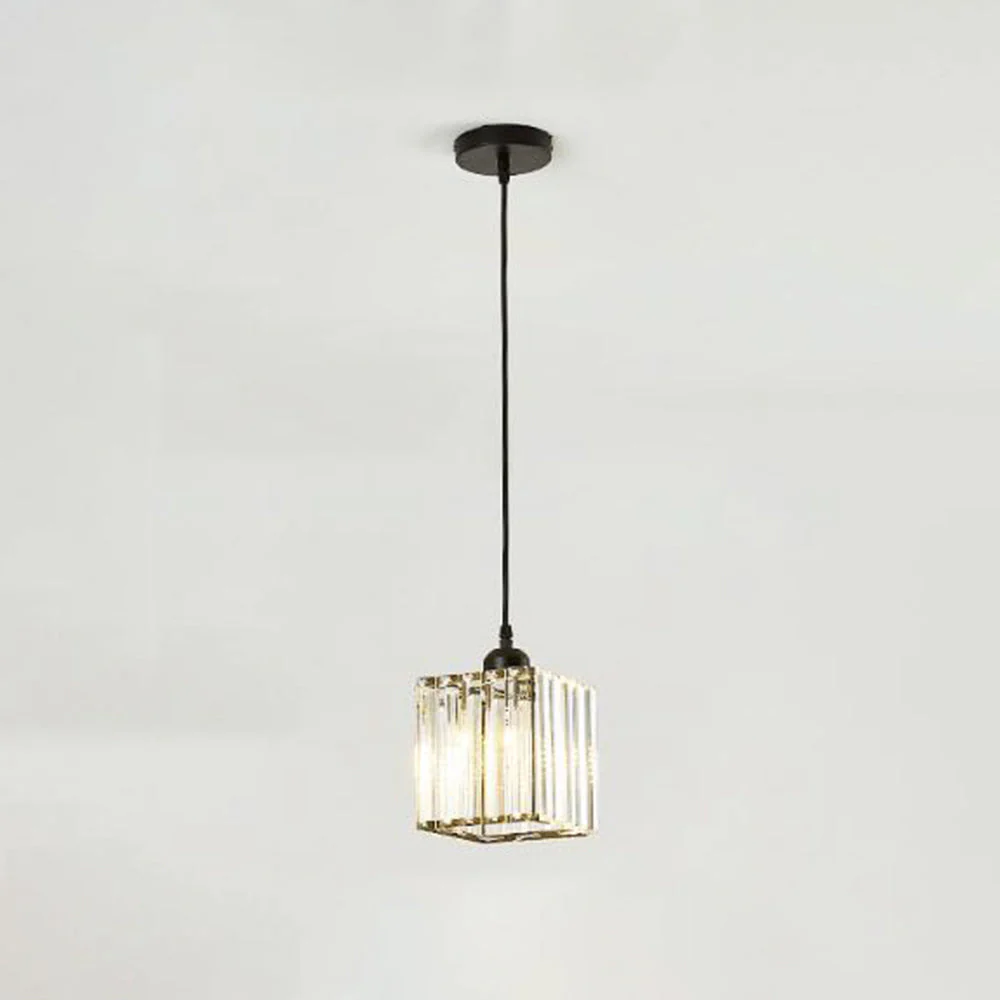 Vina Modern Cluster Cylinder Glass Pendant Light, Black/Gold - Image 18